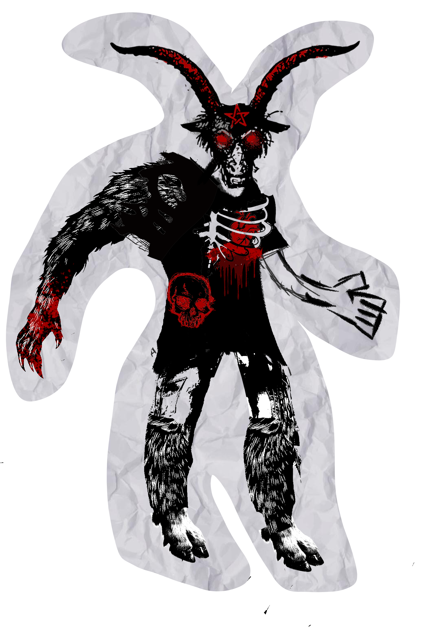 Unused Baphomet enemy concept