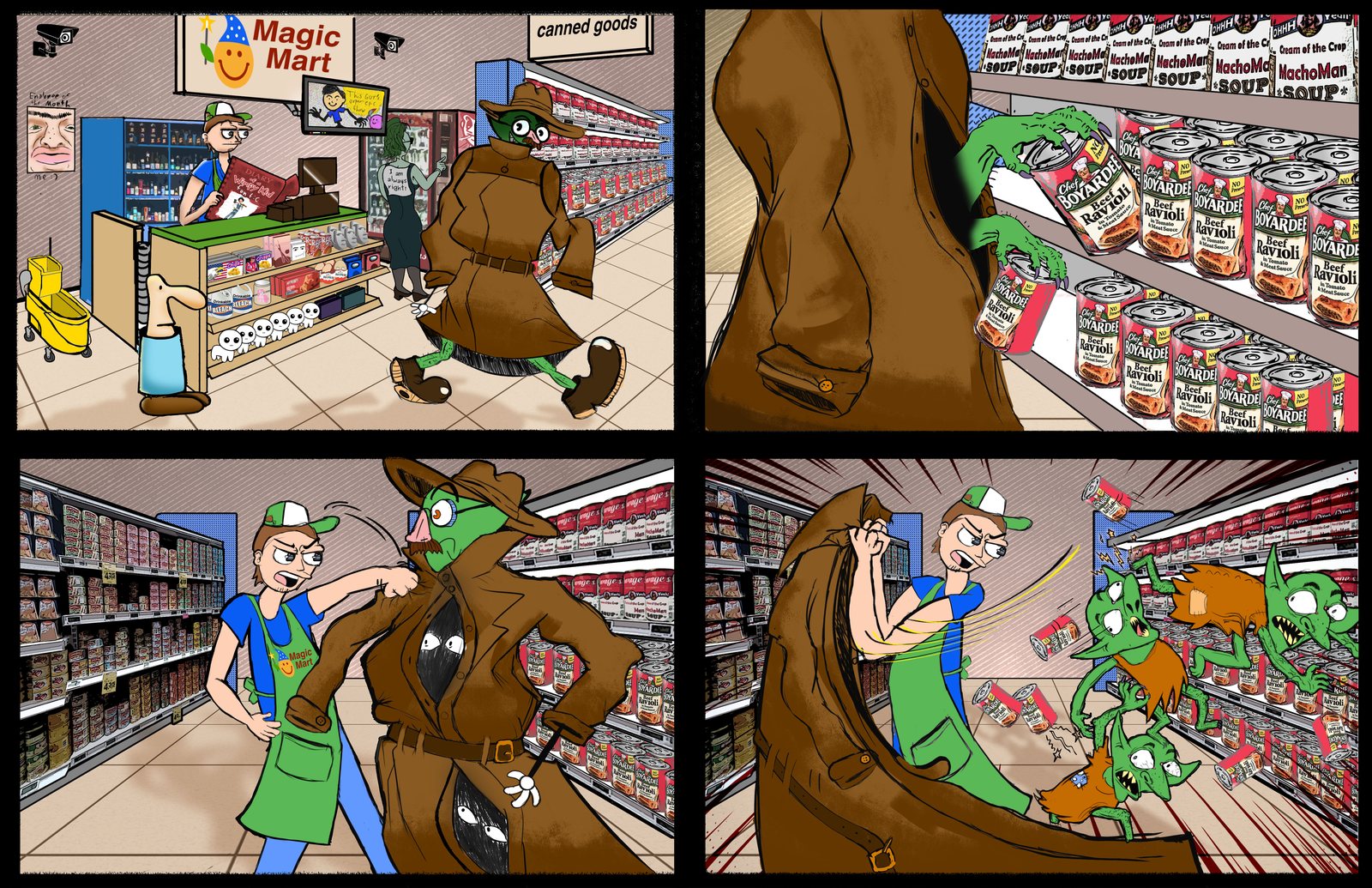 Comic page attack