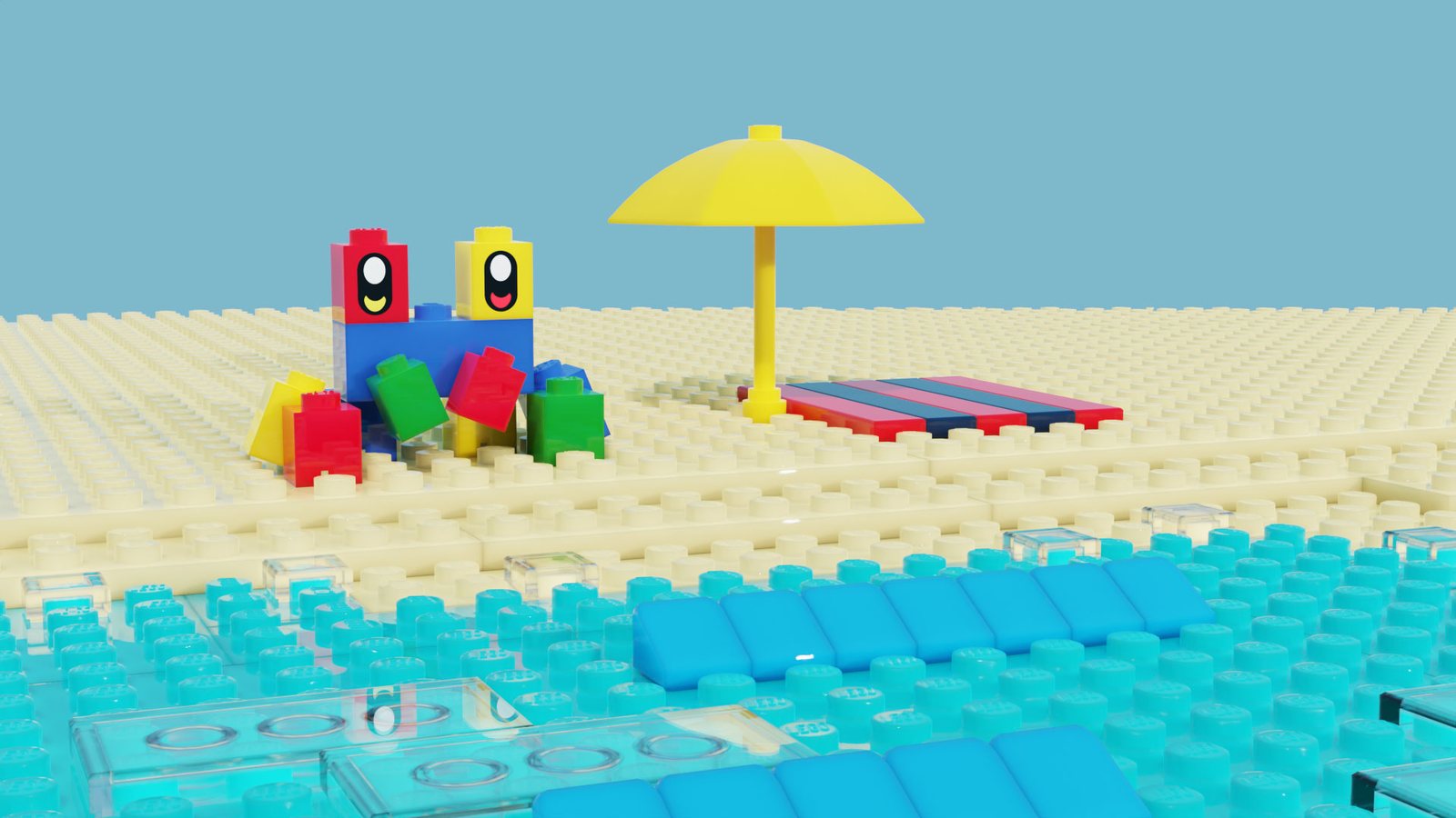 Brick crab render